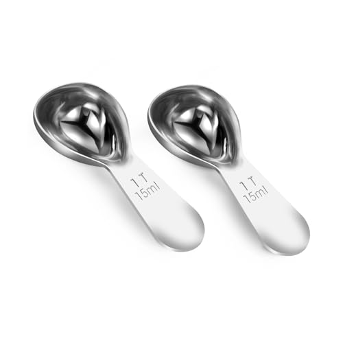 Coffee Scoop 1 Tablespoon Measuring Spoons for Ground Coffee15ML18/8(2pcs).