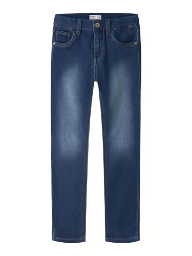 NAME IT Jungen Nkmtheo Xslim Swe Jeans 3113-th Noos Hose, Medium Blue Denim, 140 EU