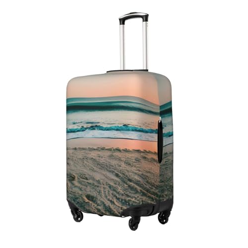 Beach Sunset Theme Luggage Covers For Suitcase Approved,Suitcase Cover Protector Fit 18-32 InchLuggage2