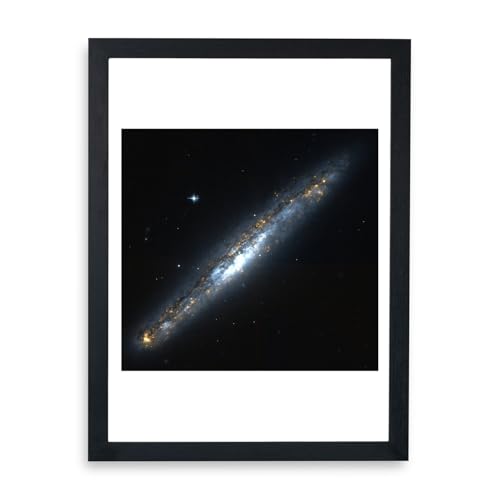 Hubble Télescope NGC 5775 Spiffing Prints affiche encadrée Medium cadre noir deco