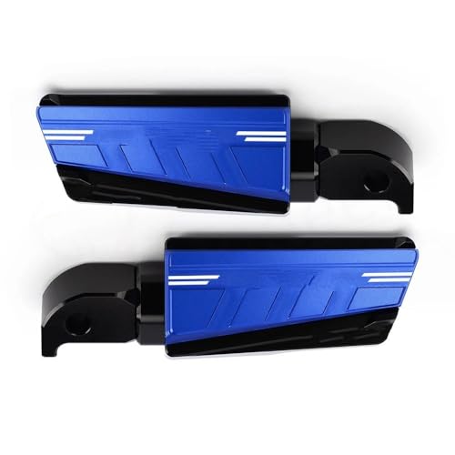 バイク ステップペダル XMAX用 125用 250用 300用 400用 X用 MAX用 300用 X-MAX用 125用 Xmax300用 XMAX 400用 バイクアクセサリー リアパッセンジャーフットペグ フットレスト(XMAX Blue)