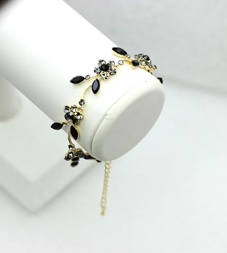 Image of Faship Gorgeous Rhinestone Crystal Floral Necklace Earrings Set
