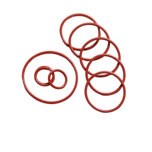 VMQ Oリング シリコンOリング CS 4mm 赤 食品グレードリング 外径5〜80mm ワッシャーガスケット 防水・断熱ガスケット 10個(OD 58mm)