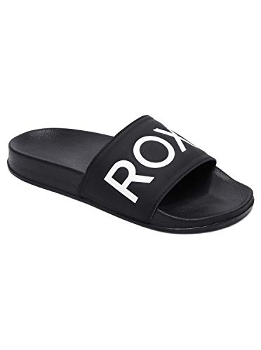 Roxy Slippy, Zapatos de Playa y Piscina para Mujer, Negro (Black FG BFG), 38 EU