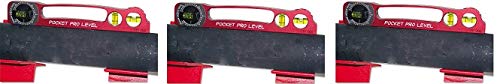 Flange Wizard PP-200 Pocket Pro Levels, 9, 3 Vials, RED (3)
