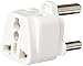 Ckitze South Africa, Botswana, Namibia Travel Grounded Universal 2 Inputs USA Power Plug Adapter - Type M - CE Certified for Mobile Cell Phone, Laptop, Tablet Chargers and More