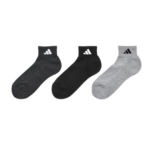 adidas(アディダス) ソックス消臭 ワンポイント 底パイル ショート丈ソックス デオドラント ニオイ クッション 靴下 SOCKS 福助 フクスケ fukuske 3足組メンズ