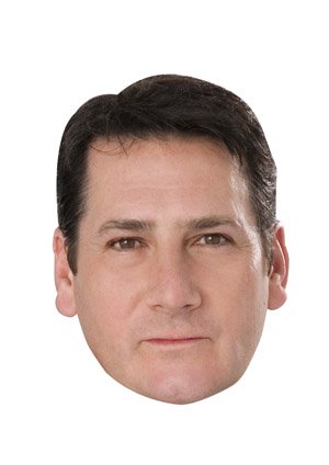 FoxyPrinting Tony Hadley Celebrity Cardboard Party Face Mask Fancy Dress