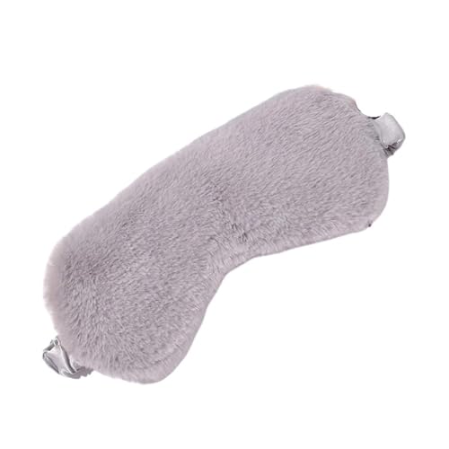 アイマスク Sleep Mask Sleep Eye Mask Soft Plush Eye Mask スリープマスク(Gray)