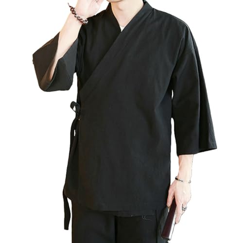 Costume bouddhiste homme en chanvre pour la méditation zen