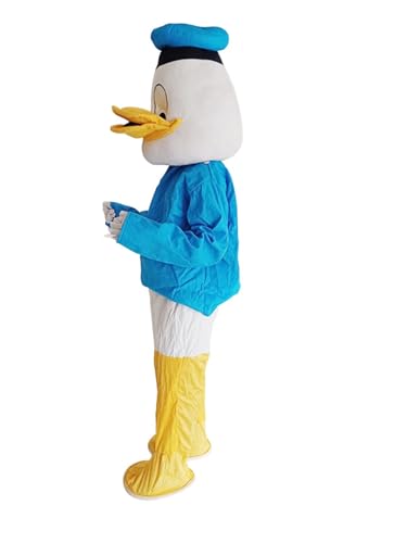 Image of BookMyCostume Comical Sailor Duck Cartoon Mascot Costume For Theme Birthday Party & Events | Adults | Full Size
