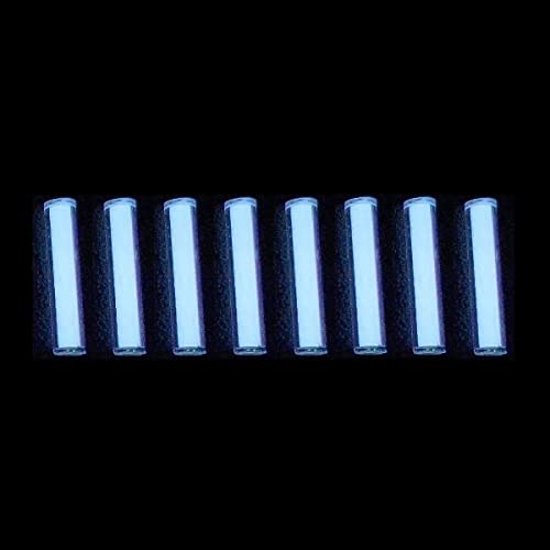 Sharamado 8pcs Glass Luminous Tube, 1.5 * 6mm Luminous Vial Glow rods Made of Rare Earth Materials...