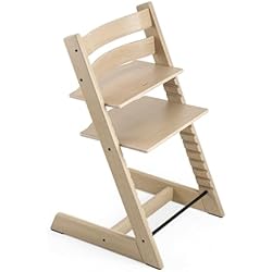 Trona Madera Evolutiva Stokke Silla Tripp Trapp de Stokke, Roble Natural - Silla ajustable, evolutiva para recién nacidos, niños y adultos - Práctica, cómoda y ergonómica - Diseño atemporal - Hecha con madera de roble
