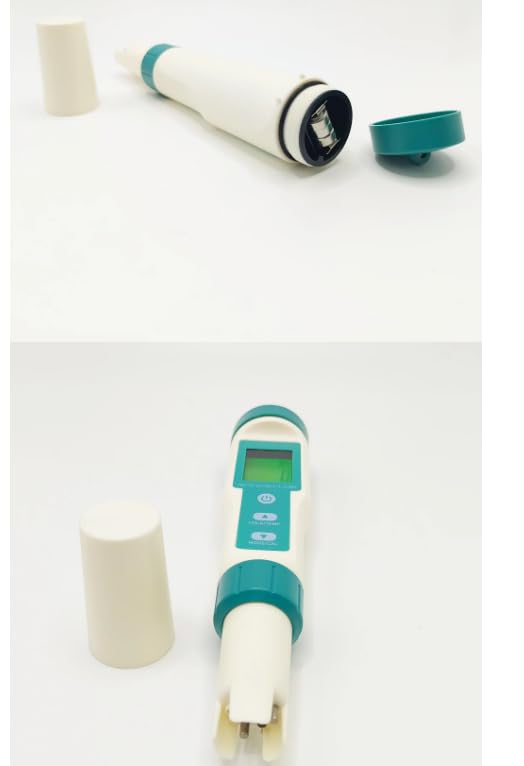 C-600 meter with cap removed, showing battery compartment