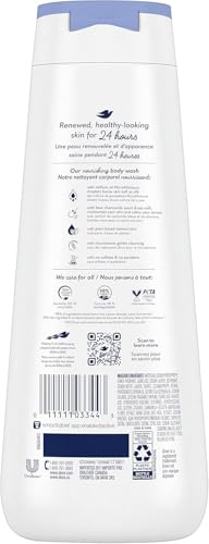 Image of Dove Anti-Stress Body Wash with Blue Chamomile & Oat Milk for Soft Smooth Skin, Moisturizing & Calming with MicroMoisture Droplets, Sulfate-Free & Vegan, 591ml