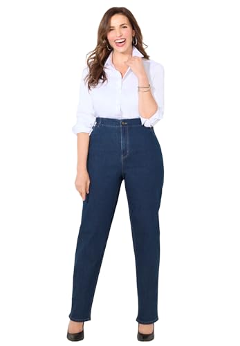Catherines Women's Plus Size Petite Right Fit Curvy Jean - 30 WP, Bourbon Wash