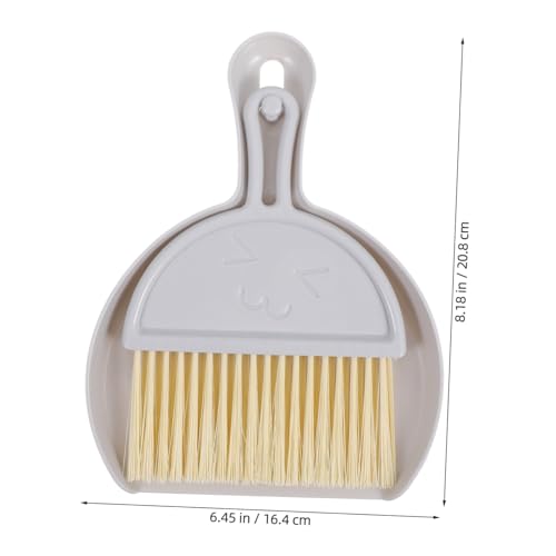 OUNONA Mini-Besen Und Kehrschaufel-Set Kleines Handbesen Mit Schaufel Winziger Besen Für Reinigung Kompaktes Design Vielseitig Einsetzbar Für Zuhause Büro Auto Und Schreibtisch – Bild 3