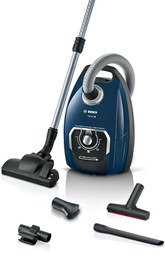 Bosch Serie 8 Aspiradora con Bolsa, plástico, Azul