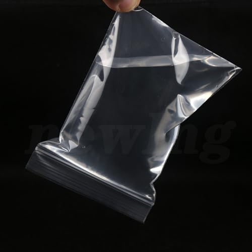 newlng 100piece Resealable Plastic Bags 17cm * 25cm Grip Seal Bag Clear Small Plastic Bags Sealable Suitable for Books Clothes Hats Scarves Shoes Travel Office Storage Sorting - Image 4