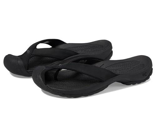 Tongs Waimea H2 femme KEEN noires avec protection d'orteils active