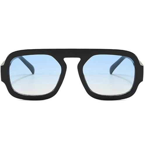 Mirkcittle Trendy Square Aviator Sunglasses for Women Men Retro Flat Top Frame Classic Stylish Designer Sun Glasses3