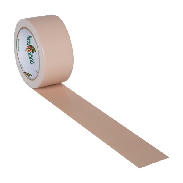 Image of Duck Brand 283264 Color Duct Tape, Beige, 1.88 Inches x 20 Yards Each Roll, 3 Rolls