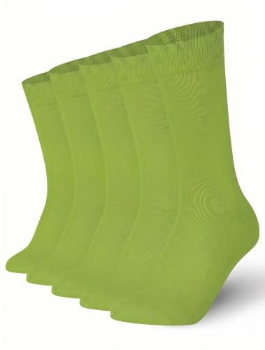 Image of Mysocks Unisex Extra Fine Combed Cotton Crew Socks |5 Pairs Set | Seamless Toe | Make Your Steps Enjoyable