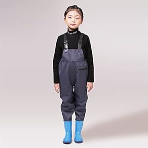 Nylon/PVC Unisex Jeugd Visserijbroek Jachtlaarzen Met Bootfoot & Verstelbare Schouderriem Hoge Taille Steltlopers Voor Peuters En Kinderen Waterdichte Steltlopers