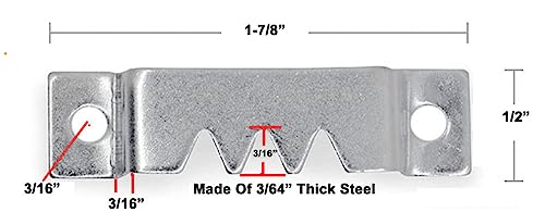 Image of Pro Quality Heavy Duty Sawtooth Hangers with Screws - 50 Pack
