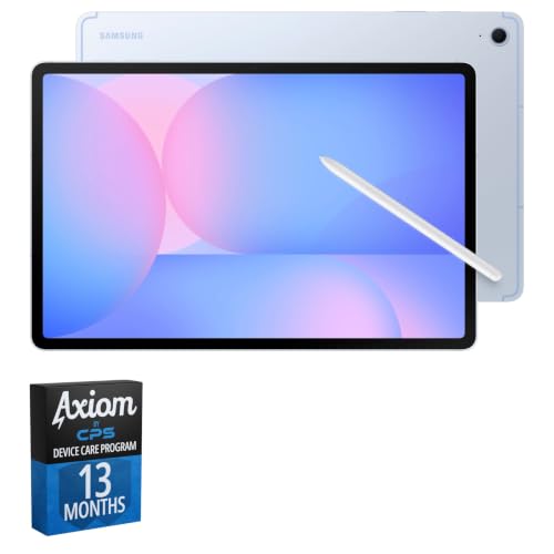 Image of Samsung Galaxy Tab S10 FE+ 13.1 inch Tablet, 256GB, Blue + 13-Month Axiom Care
