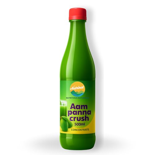 Image of Nutrinat Aam Panna - 500ml (Pack of 1) | Refreshing Aam Panna Drink | Summer Drink With Natural Ingredients | Mango Concentrate For Cooling Refreshment | Mango Crush Concentrate