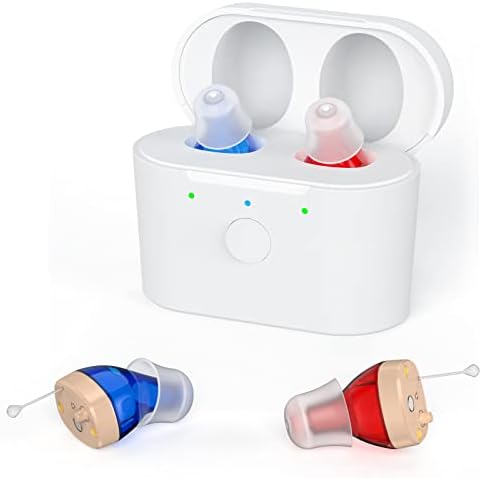 ASTRACY C6 Digital Hearing Aids for Seniors, Completely-in-Canal (CIC) Mini Hearing Amplifier for Adults, with Noise Cancelling Hearing Assistant Device