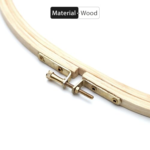 Image of Embroiderymaterial Embroidery Hoop Ring Frame for Cross Stitch Craft Sewing and Embroidery Purpose Triangle Shape(9.87x10 Inch, 1 Pieces)