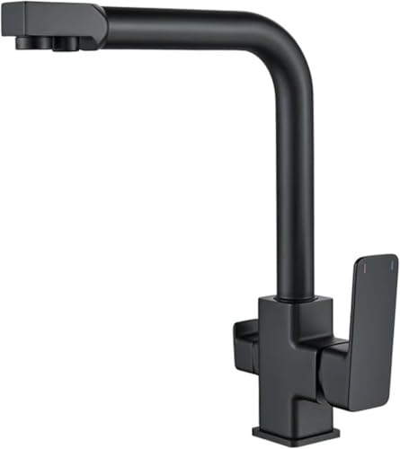 Robinet de cuisine noir pour obtenir une eau filtrante directement