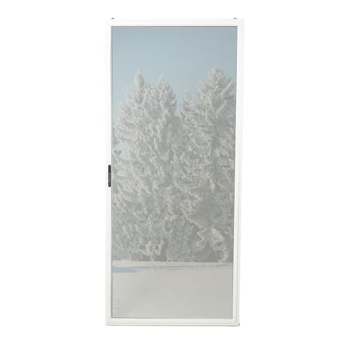 Custom Size Sliding Patio Screen Door Kit – Made to Order Aluminum Frame, Assembly Required, Locking Handle, 5 Color Options, Optional PetScreen Mesh