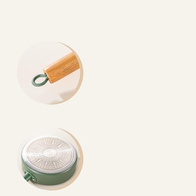 Wok para cocinar con fondo redondo sin tapa ni utensilios miniatura 4