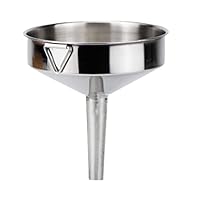TuToy 10-24 Cm Edelstahl Weithals Flüssigwasser Öl Trichter Küchenfilter Werkzeug - 24 Cm