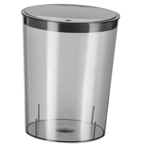 Poubelle transparente Healifty pour bureau et chambre en plastique résistant