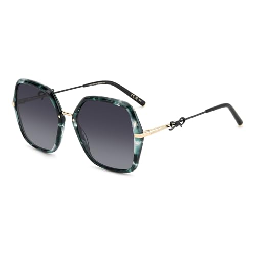 CAROLINA HERRERA Her 0217/S Gafas de Sol, Green Marble Gold, 57 para Mujer