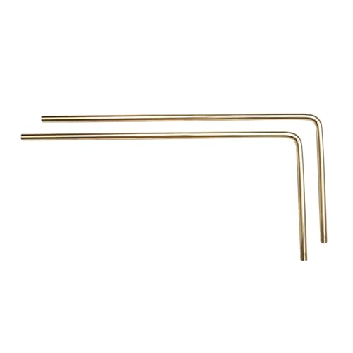 Image of Brass Dowsing Rods Pair | Diameter-8 MM | Energy Balancing | Aura Energy Checker | Feng Shui | Reiki | Dowser | Divining Rod | L-Rod | Only 2 Rods