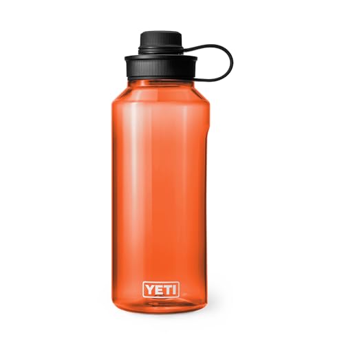 Image of YETI Yonder Water Bottle with Yonder Tether Cap, Lightweight, Leakproof and BPA-Free