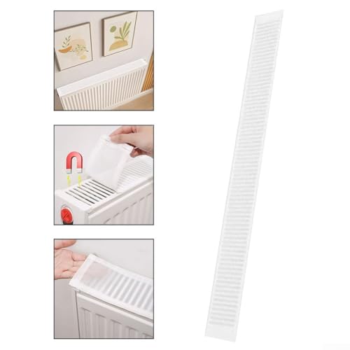 Heizkörper-Staubschutz, magnetfolie heizkörper Staubabdeckung, Heizkörperabdeckung heizkörperregal zum Blockieren von Staub und Schmutz, kratzfestes Garngewebe, Heizkörper-Schutzhülle (120 cm)