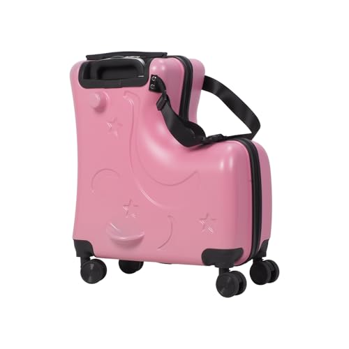 Kids Ride On Luggage, 20-inchKids Luggage With Wheels Toddler Ride On Suitcase with 4 Spinner Wheels