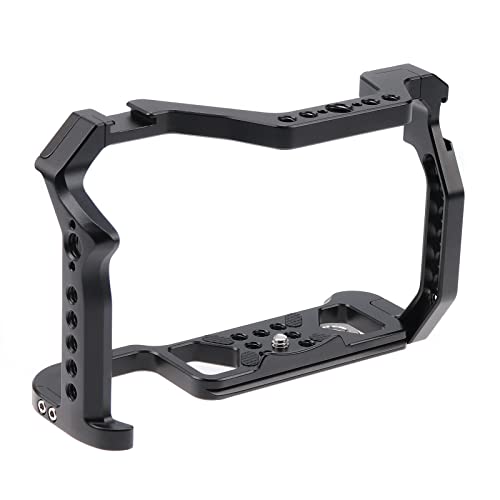 Image of CNC Aluminum DSLR Camera Cage Extension Frame Cold Shoe for Canon R5 R6 R5C DSLR Camera