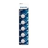 Bateria Philips de Lítio do tipo moeda CR2025 com 5 unidades - CR2025P5B/59 10 31uf64s R5S. SL500 . SS100