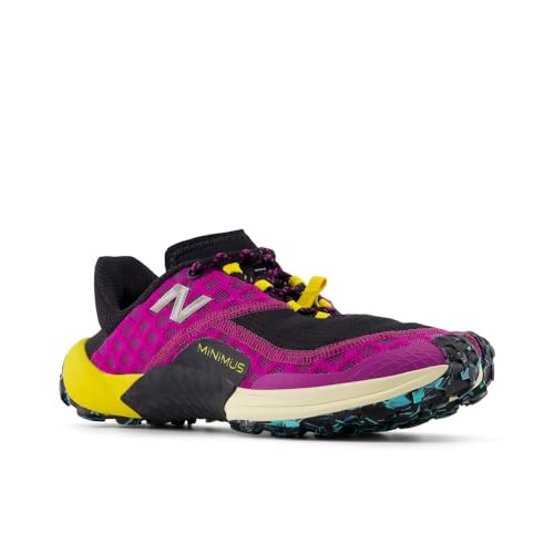 New Balance New Balance Women's Minimus V1 Trail Running Shoe, Purple Fuchsia/Black/Ginger Lemon, 8.5