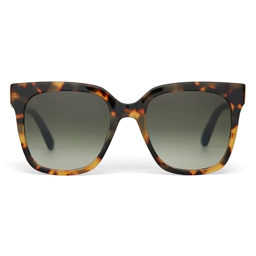 Lunettes de soleil carrées TOMS écaillé blond 53-20-150 pour femme
