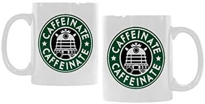 Miniatura 5 de Top Caffeinate Caffeinate Taza de café o taza de té, tazas de material de cerámica, color blanco - 11 oz