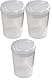 Medi-Inn+ Schnabelbecher Schnabeltasse Trinkbecher Transparent Öffnung 4 x 4 mm | praktisches Set: 3 Stück