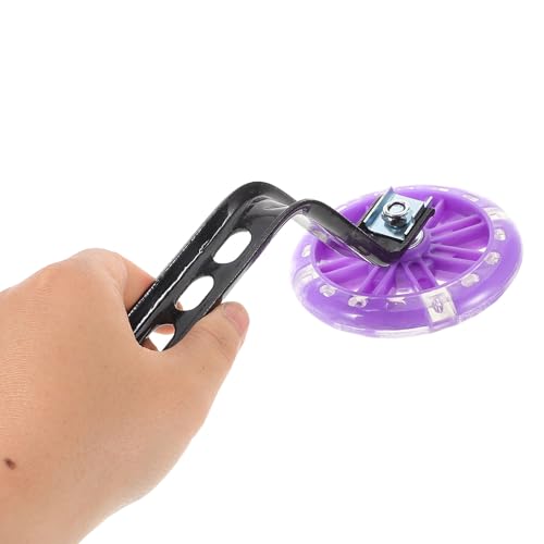 Set de Ruedas de Entrenamiento para Bicicleta SOLUSTRE con Estabilizadores Auxiliares Morados Intermitentes, Ruedas de Soporte Universales Resistentes para Aprender y Equilibrar en Bicicleta miniatura 4